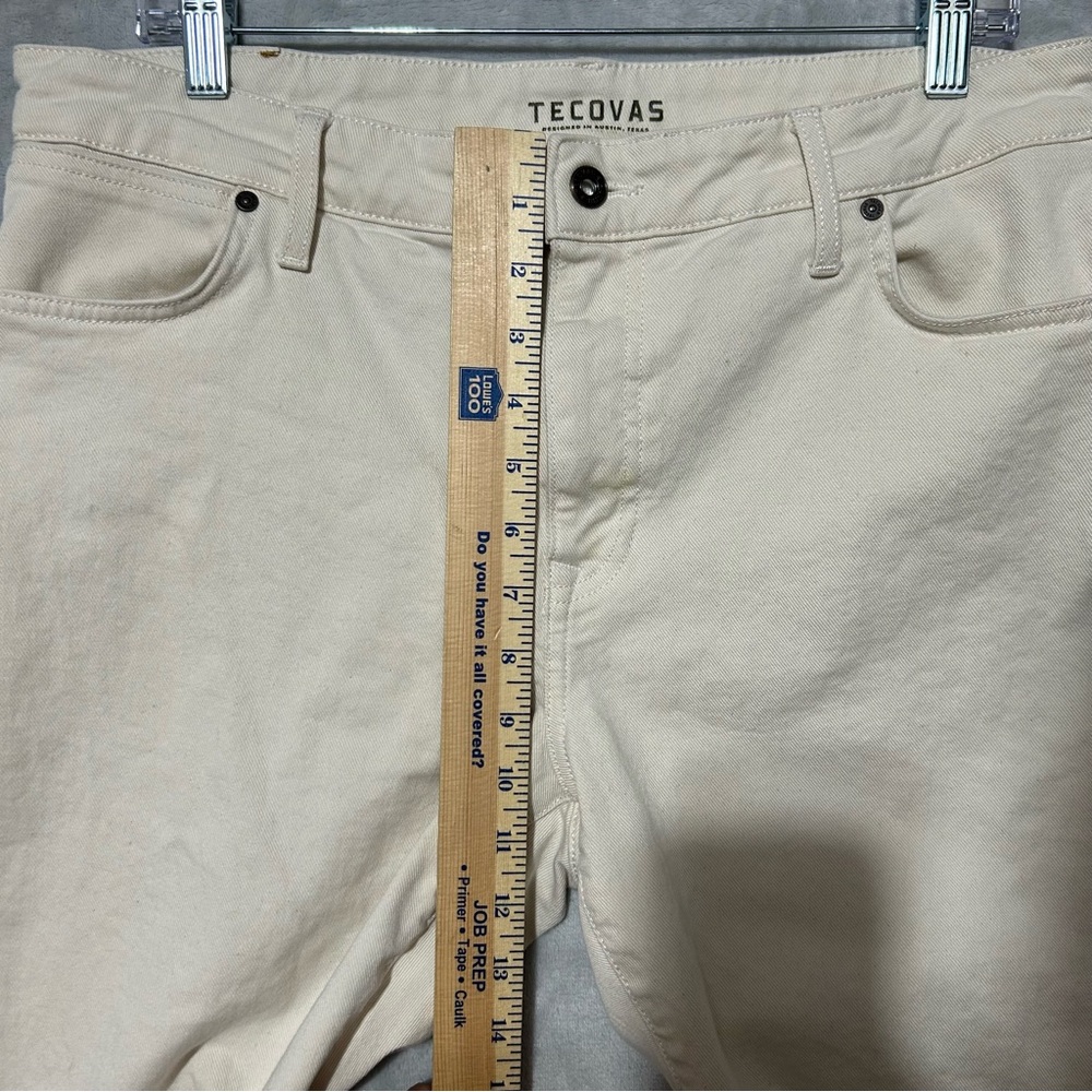 Tecovas Cream Boot Cut Jeans with Mid-Rise Waist - Picture 9 of 12